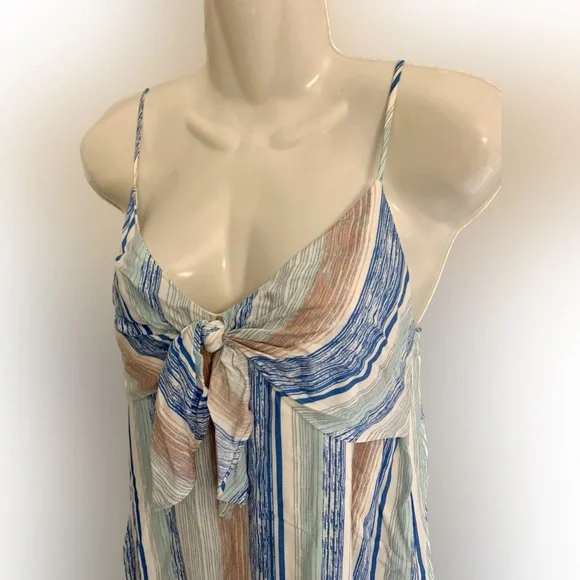 LUSH Dress M Spaghetti Strap Sun Multi-color Women’s Medium NEW NWT Summer - Picture 3 of 11